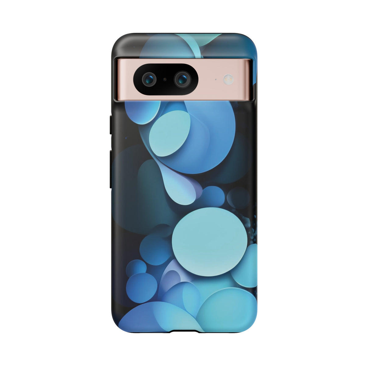 Abstract Blue balls in black Tough Phone Case