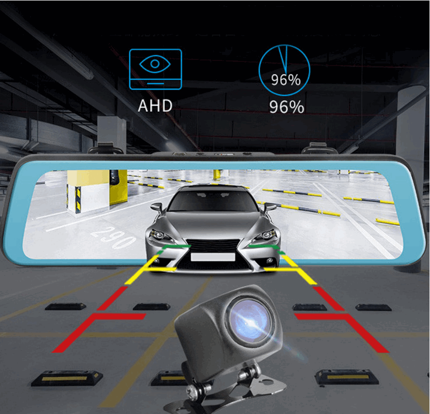 Dual Cameras Driving Recorder with Full Display Screen