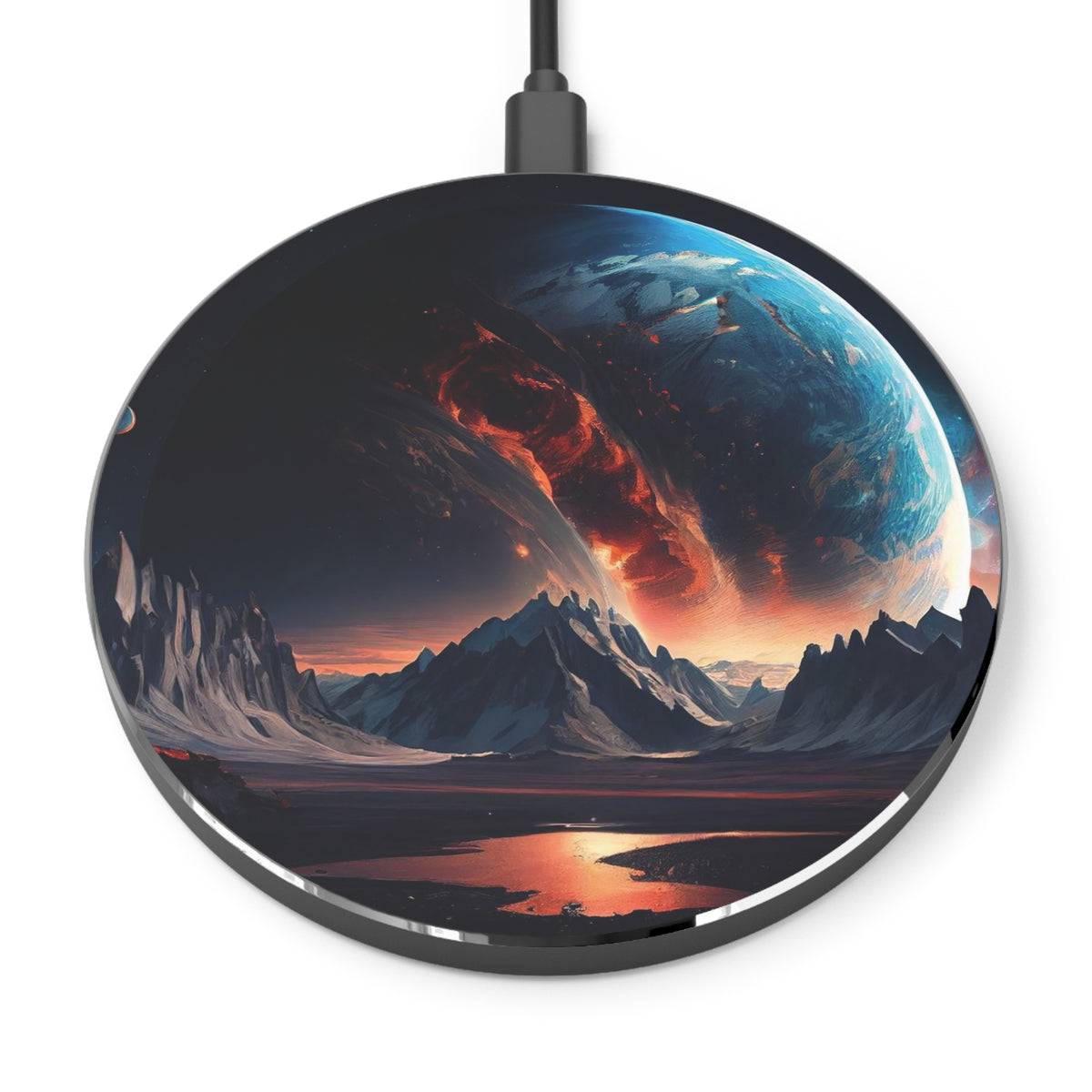 Galactic night sky astronomy themed Wireless Charger