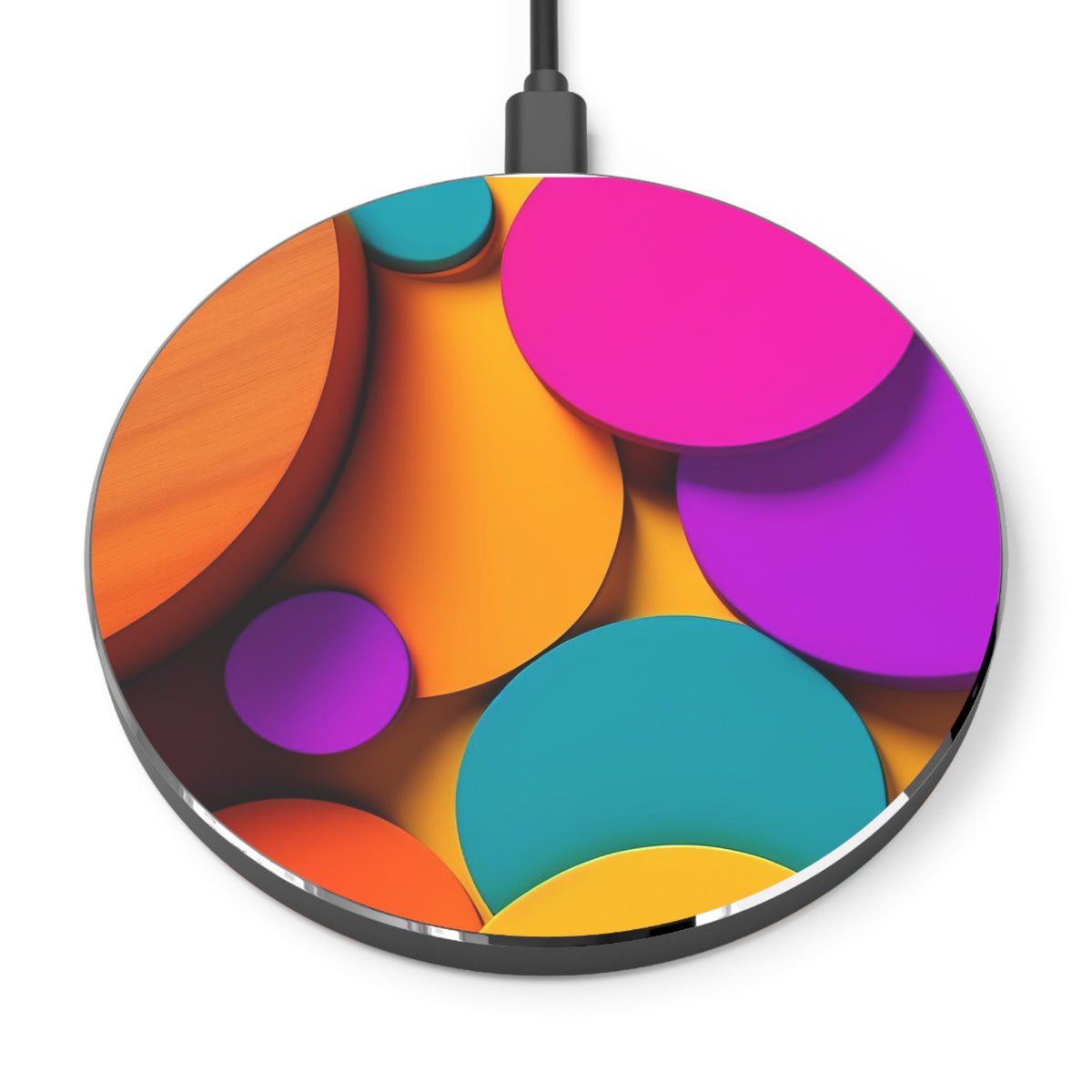 Colorful background with circles Wireless Charger