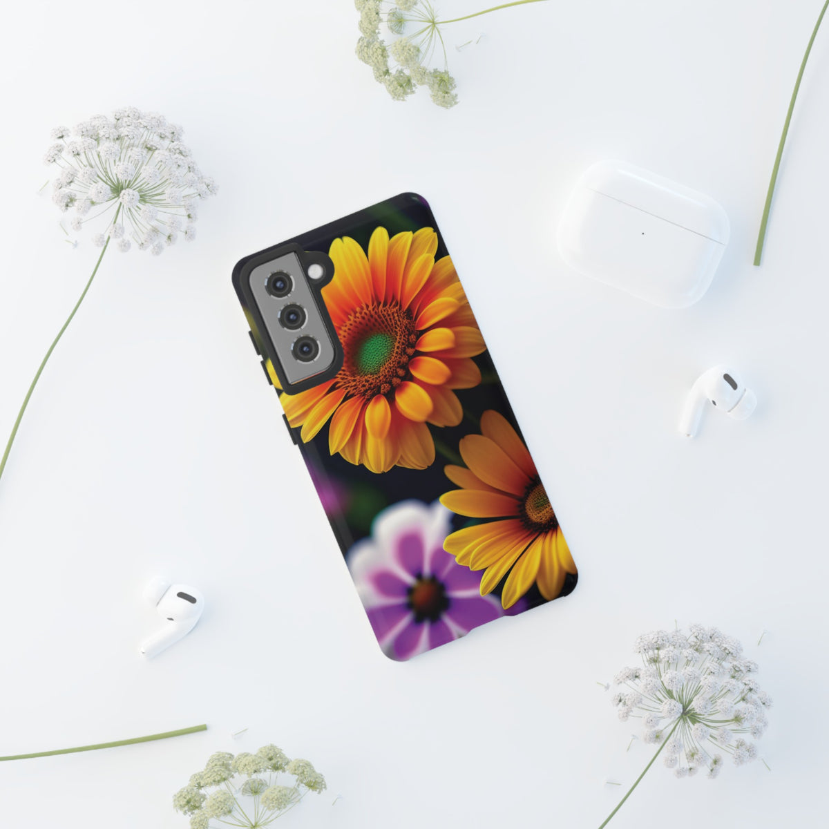 Flowers that are as beautiful as the sun Tough Phone Cases