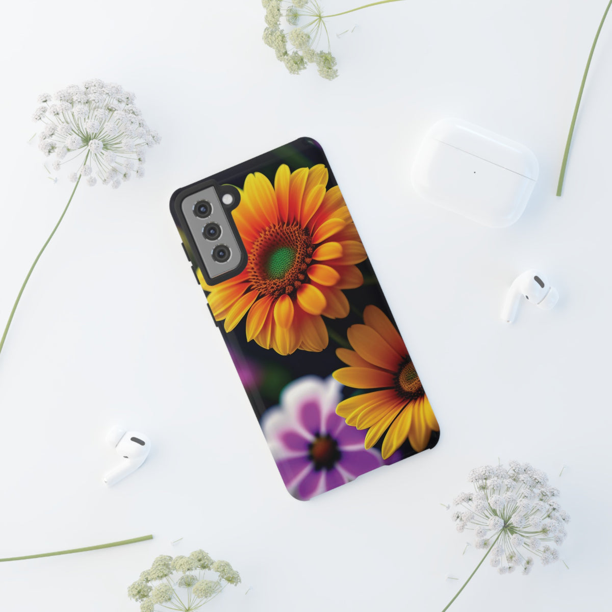 Flowers that are as beautiful as the sun Tough Phone Cases