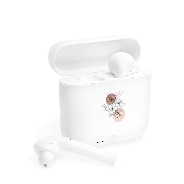 Bold Flowers with colored shapes Wireless Earbuds