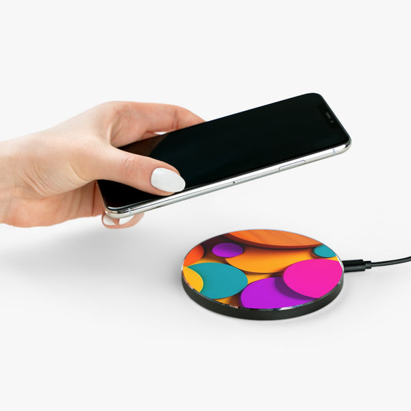 Colorful background with circles Wireless Charger