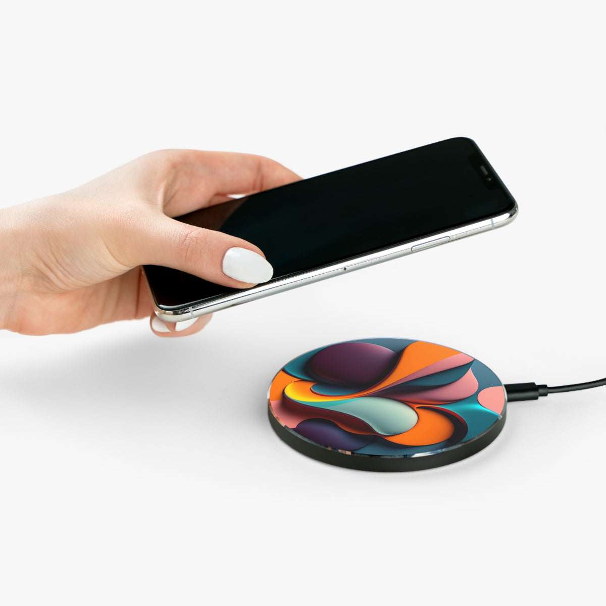 Colorful paper cutout design Wireless Charger