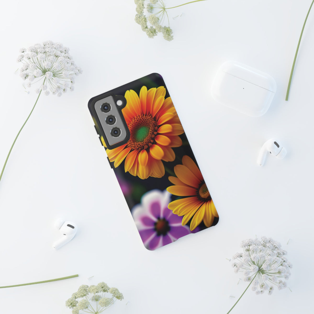 Flowers that are as beautiful as the sun Tough Phone Cases