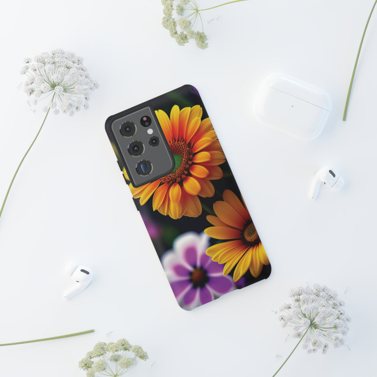 Flowers that are as beautiful as the sun Tough Phone Cases