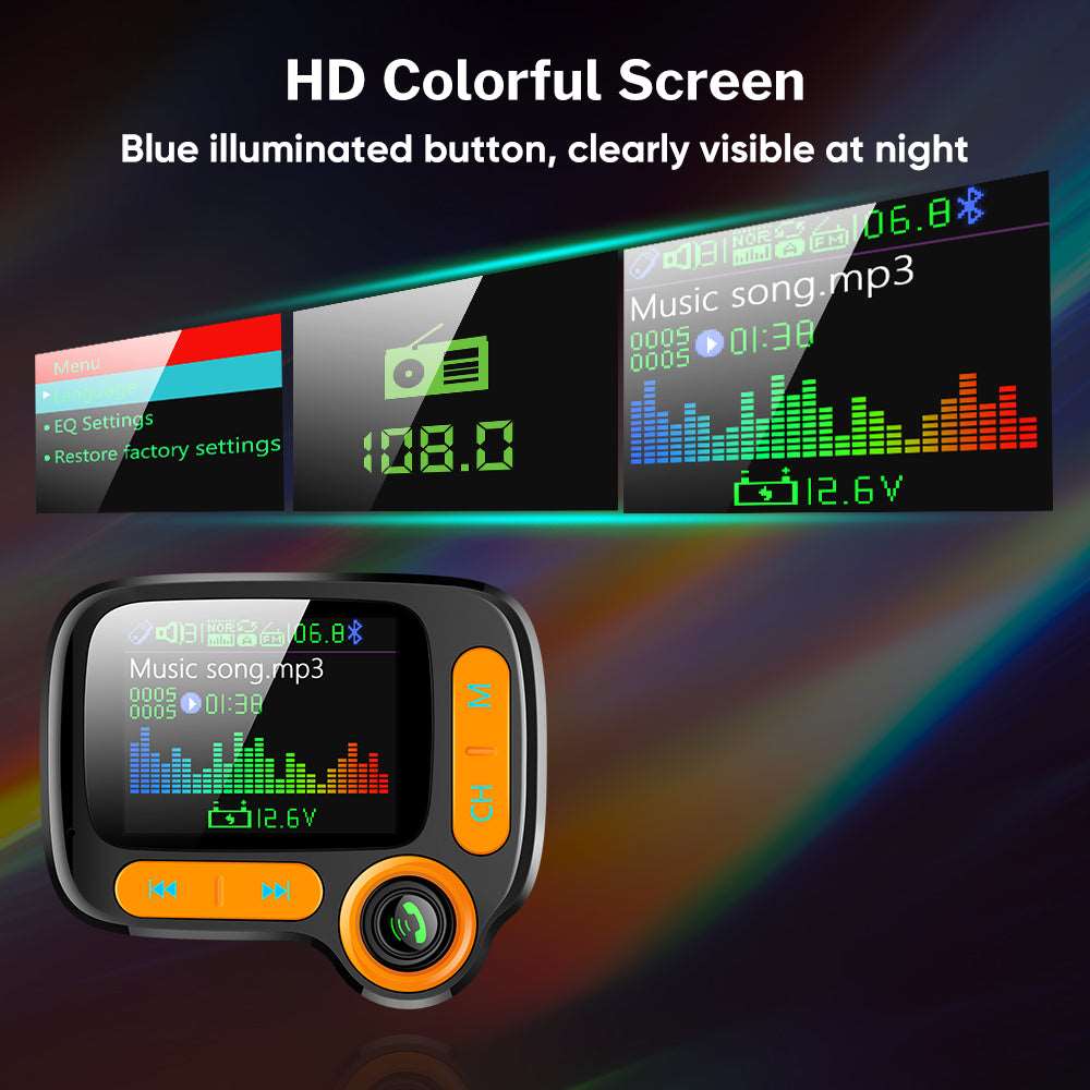 Car Bluetooth Player: Color Screen, Handsfree