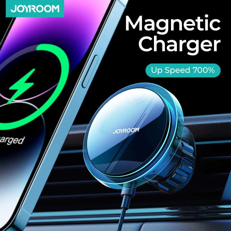 Magnetic Car Phone Holder Wireless Charger For iPhone