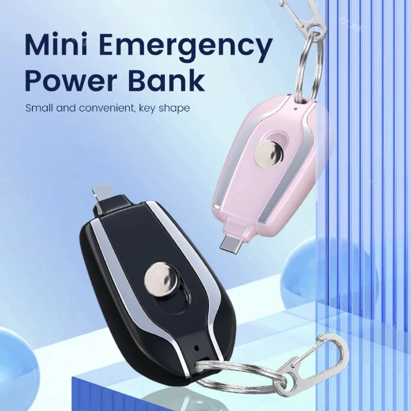 1200mAh Mini Keychain Power Bank