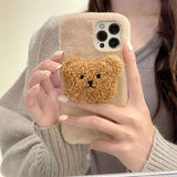 New Cartoon Plush Bear Mobile Case