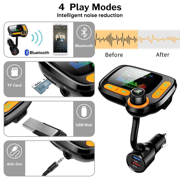 Car Bluetooth Player: Color Screen, Handsfree